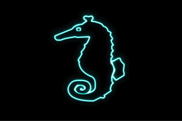 独特な 送料無料 ネオン タツノオトシゴ 4 たつのおとしご サカナ 魚 夏 海 動物 アニマル ネオンライト 電飾 Led ライト サイン Neon 看板 イルミネーション インテリア 店舗 ネオンサイン アメリカン