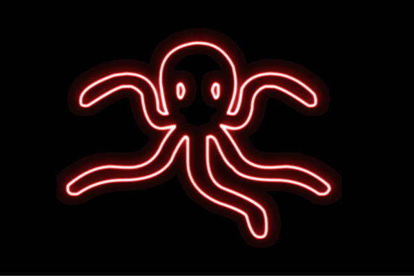 ネオン タコ9 たこ 蛸 たこ焼き 海 毛の荒物 毛の荒物 ネオンともし火 電飾 LED ともし火 顕われ neon 貼り出し 照明 室内装飾 バス発着場 ネオンサイン アメリカン雑貨 今めかしい
