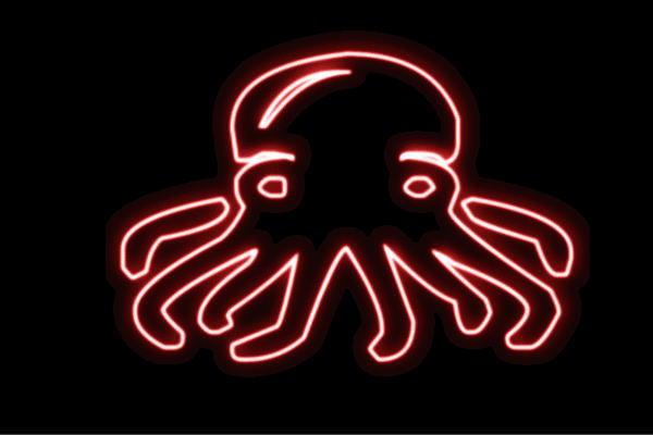 ネオン タコ10 たこ 蛸 たこ焼き 海 毛の荒物 毛の荒物 ネオンともし火 電飾 LED ともし火 顕われ neon 貼り出し 照明 室内装飾 バス発着場 ネオンサイン アメリカン雑貨 今めかしい