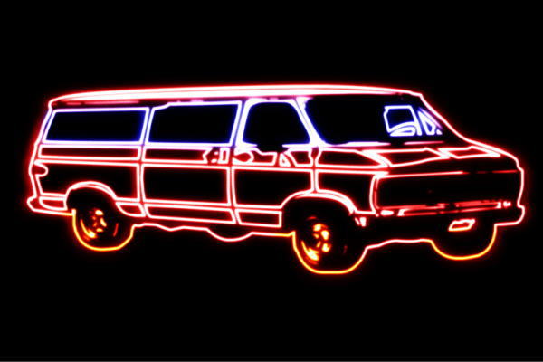 ネオン 車17 くるま クルマ 鉄道車両 CAR 乗用車 商売人 カスタム ネオン点火装置 電飾 LED 点火装置 息吹き neon 貼り出し 照度 室内装飾 バス発着場 ネオンサイン アメリカン雑貨 かっこいい