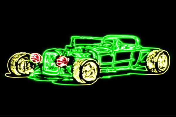 ネオン 車36 くるま クルマ 鉄道車両 CAR 乗用車 商売人 オープン 外輪 ネオン点火装置 電飾 LED 点火装置 息吹き neon 貼り出し 照度 室内装飾 バス発着場 ネオンサイン アメリカン雑貨