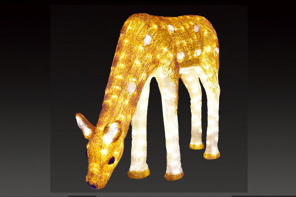 【イルミネーション】【大型商品】シカ【D】【LED】【しか】【アニマル】【動物】【モチーフ】【クリスマス】【クリスタルグロー】【グロー】【電飾】【飾り】【イベント】【会場】【クリスタル】【光】