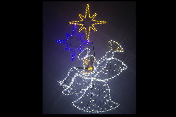 楽天市場】イルミネーション LED クリスタルグロー 天使祈り