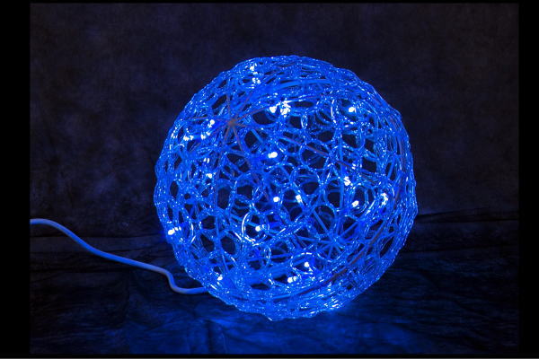 イルミネーション　クリスタルグローボールブルー　30cm　ボール　ぼーる　球　ライト　LED　3D　装飾　飾り　アート　輝き　電飾　モチーフ　イルミ　クリスタル　グロー　クリスマス 15,899円