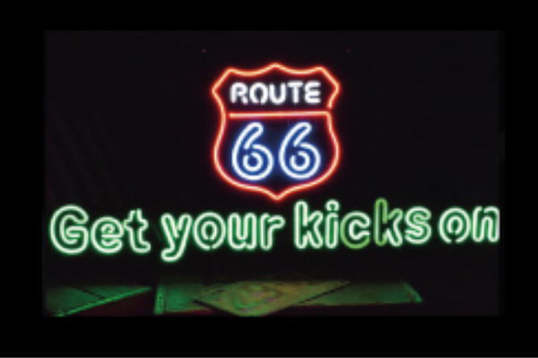 【ネオン】GET YOUR KICKS【ルート66】【カフェ】【BAR】【バー】【レストラン】【飲食店】【ショップ】【ネオンライト】【電飾】【LED】【ライト】【サイン】【neon】【看板】【イルミネーション】【インテリア】【店舗】【ネオンサイン】【アメリカン雑貨】