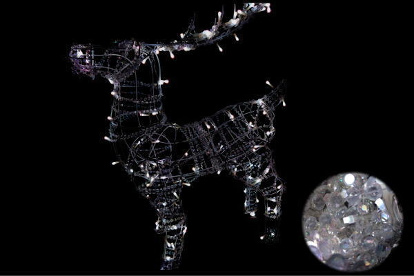 【照度】3D馴鹿【白いこと】【白】【馴鹿】【ソーラー印字機】【ソーラー】【ソーラ】【毛の荒物】【毛の荒物】【ともし火】【LED】【3D】【かざり付ける】【飾りつけ】【工芸】【明滅する光】【電飾】【動機】【イルミ】【クリスマス】