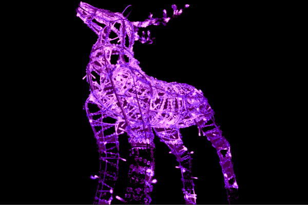 【照度】3D馴鹿【パープル】【紫】【馴鹿】【ソーラー印字機】【ソーラー】【ソーラ】【毛の荒物】【毛の荒物】【ともし火】【LED】【3D】【かざり付ける】【飾りつけ】【工芸】【明滅する光】【電飾】【動機】【イルミ】【クリスマス】