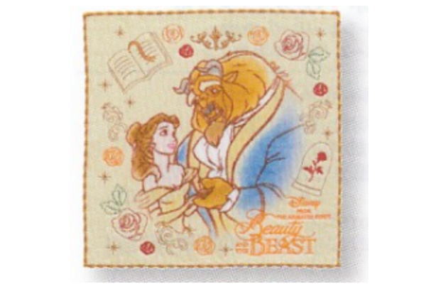【送料無料】　 ディズニープリンセス　ミニタオルローズデイズ　ベル　美女と野獣　姫　プリンセス　ディズニー　映画　アニメ　タオル　たおる　ハンカチ　ハンドタオル　生活雑貨　グッズ画像