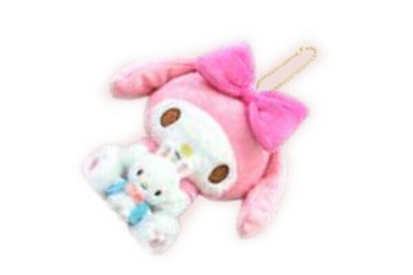サンリオ　マイメロディ　クロミ　ピアノちゃん　リズムくん　ぬいぐるみ　マスコット マイメロディ マスコットつめあわせ｜ぬいぐるみ電報はでんぽっぽ