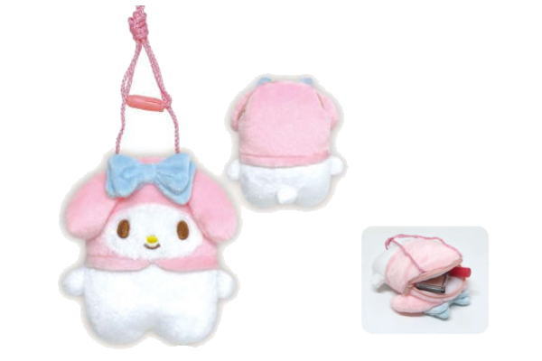 楽天市場】マイメロディ フェイス形ぬいぐるみポシェット キッズ