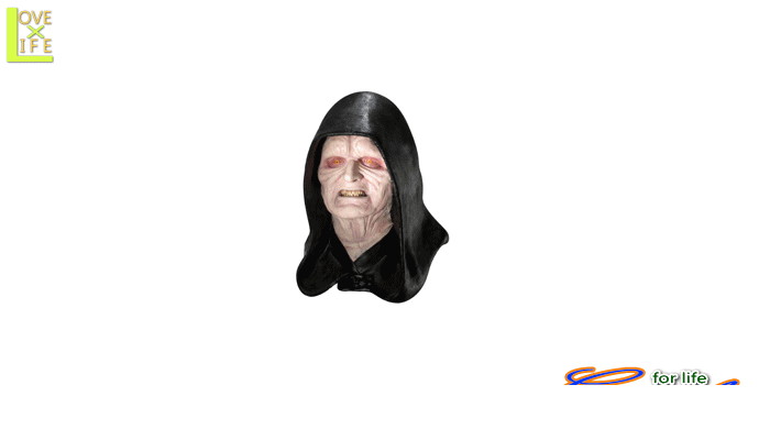 グッズ　41R96　皇帝パルパティーン 　マスク (スターウォーズ)かぶりもの　STARWARS　仮装　パーティ　フォースを感じてください♪☆AOIコレクションのコスプレシリーズ♪コスプレ　衣装　コスチューム｜ＡＯＩデパート 8,878円