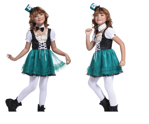 楽天市場】ハッターガールキッズ【ディズニー マッドハッター風