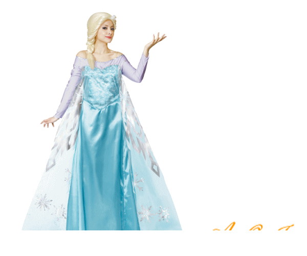 レディ　95R325　エルサアナと雪の女王　仮装　パーティ　プリンセス　Elsa the Snow Queen of Arendelle　Frozen　ディズニー映画アナと雪の女王　シリーズ エルザ♪☆AOIコレクションのコスプレ♪コスプレ　衣装　コスチューム　大｜ＡＯＩデパート