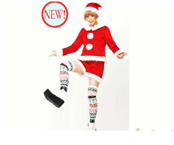 レディ　XM(C)-14　ホットパンツサンタでんぱ組　クリスマス　サンタ　サンタクロース　パーティ　でんぱ組がイメージキャラクターのクリスマス衣装☆AOIコレクションのコス♪コスプレ　衣装　コスチューム　 　大