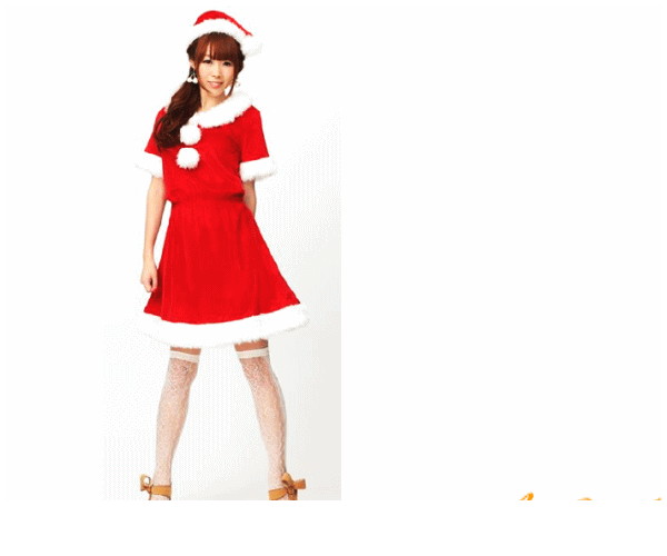 レディ　XM(C)-14　コンフォートサンタでんぱ組　クリスマス　サンタ　サンタクロース　パーティ　でんぱ組がイメージキャラクターのクリスマス衣装☆AOIコレクションのコス♪コスプレ　衣装　コスチューム　 　大