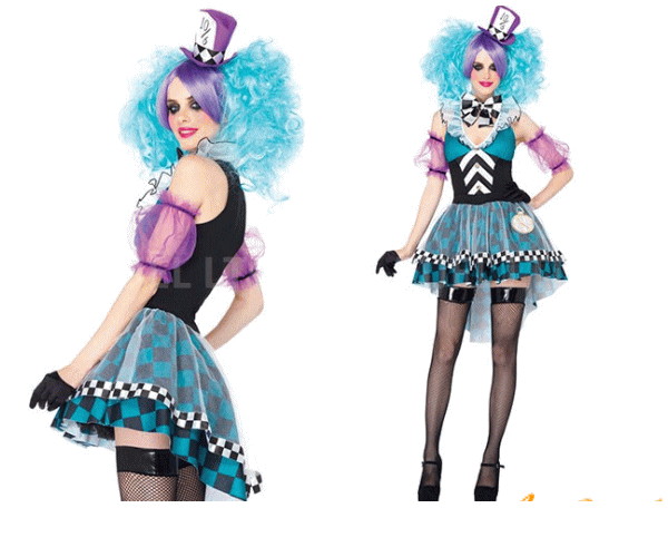 レディ　85P227　LEG AVENUE　マニックマッドハッター Manic Mad Hatterレッグアベニュー　アメリカ　ブランド　パーティ　本場のコスプレブランド レッグアベニューコレクション AOIコレクションのコス♪コスプレ　衣装　コスチューム