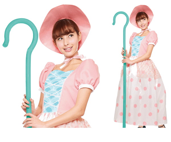 レディース　大人用ボーピープボーピープ　トイストーリー　ピクサー　ディズニー　Disney　ハロウィン　コスプレ　コスチューム　衣装　仮装　かわいい