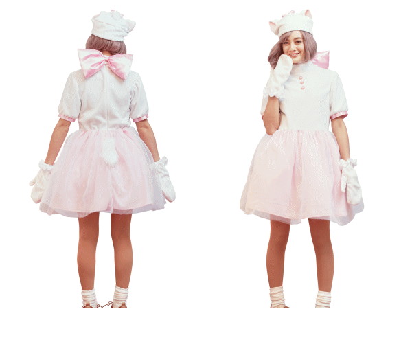 レディ　マリーMARIE　おしゃれキャット　ディズニー　Disney　ハロウィン　コスプレ　コスチューム　衣装　仮装　集団仮装　かわいい画像