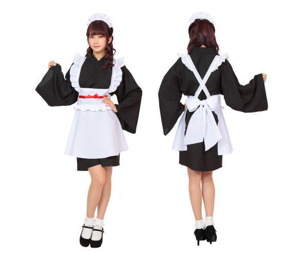猫×和風メイド　コスプレ　コスチューム　ハロウィン z31562_4.jpg