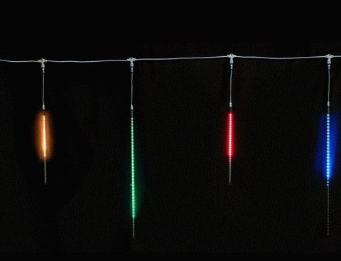 【無限変色】【イルミネーション】スターダストスリム【50球】【RGB】【流れ星】【流星】【雫】【スター】【LEDライト】【ストレート】【電飾】【装飾】【クリスマス】【輝き】【美しい】【イルミ】【ライト】