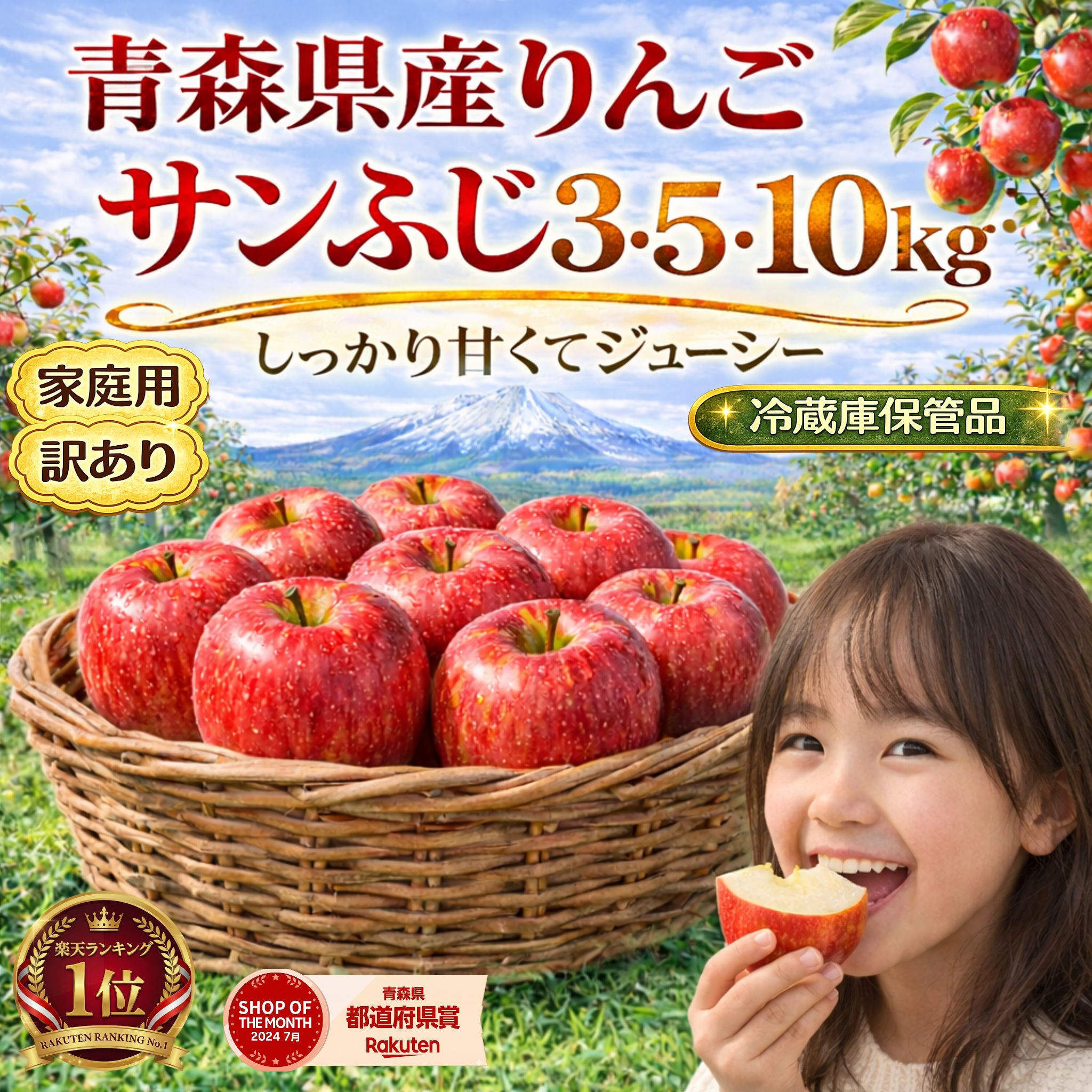 楽天市場】返金保証！スマートフレッシュ 青森県産 りんご サンふじ 訳