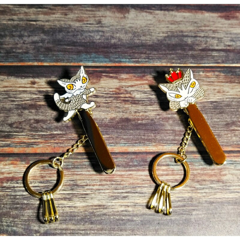 【楽天市場】ダヤン キークリップ わちふぃーるど キークリップ（天使/王冠）キーホルダー バッグ キーチャーム 鍵 レディース 猫 猫柄