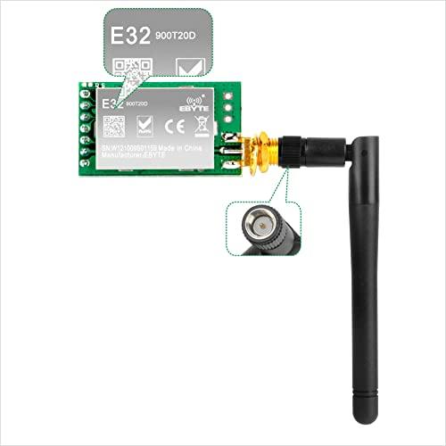 SX1276 LoRa 無線915Mhz UARTシリアルモジュール LoRaWAN トランスミッター レシーバー + 915Mhz アルドゥイーノ STM32 51Bと互換性のある for Arduino 3dBi SMAアンテナ51シングルチップマイ