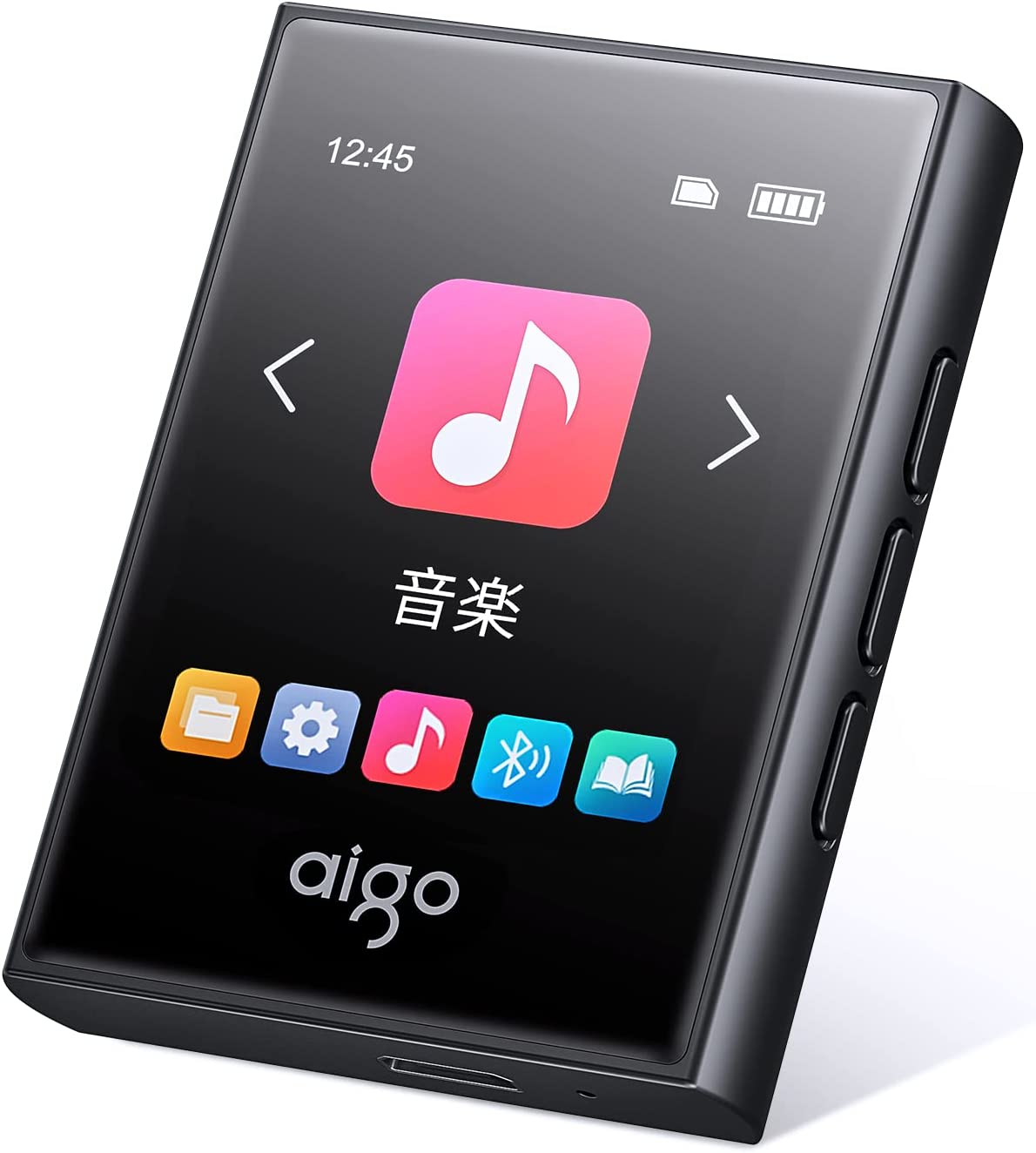 【楽天市場】MP3プレーヤー Bluetooth5.0 タッチスクリーン イヤホン付き スピーカー内蔵 音楽プレーヤー FMラジオ プレゼント