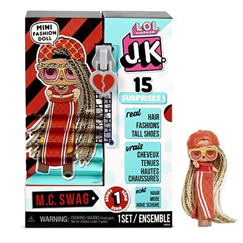 【並行輸入品】 LOLサプライズ！JK シリーズ1 JK M.C. Swag LOL エルオーエル 着せ替え 人形 女の子 おもちゃ 玩具ファッション ドール L.O.L. Surprise! JK Diva Mini Fashion Doll with 15 Surprises