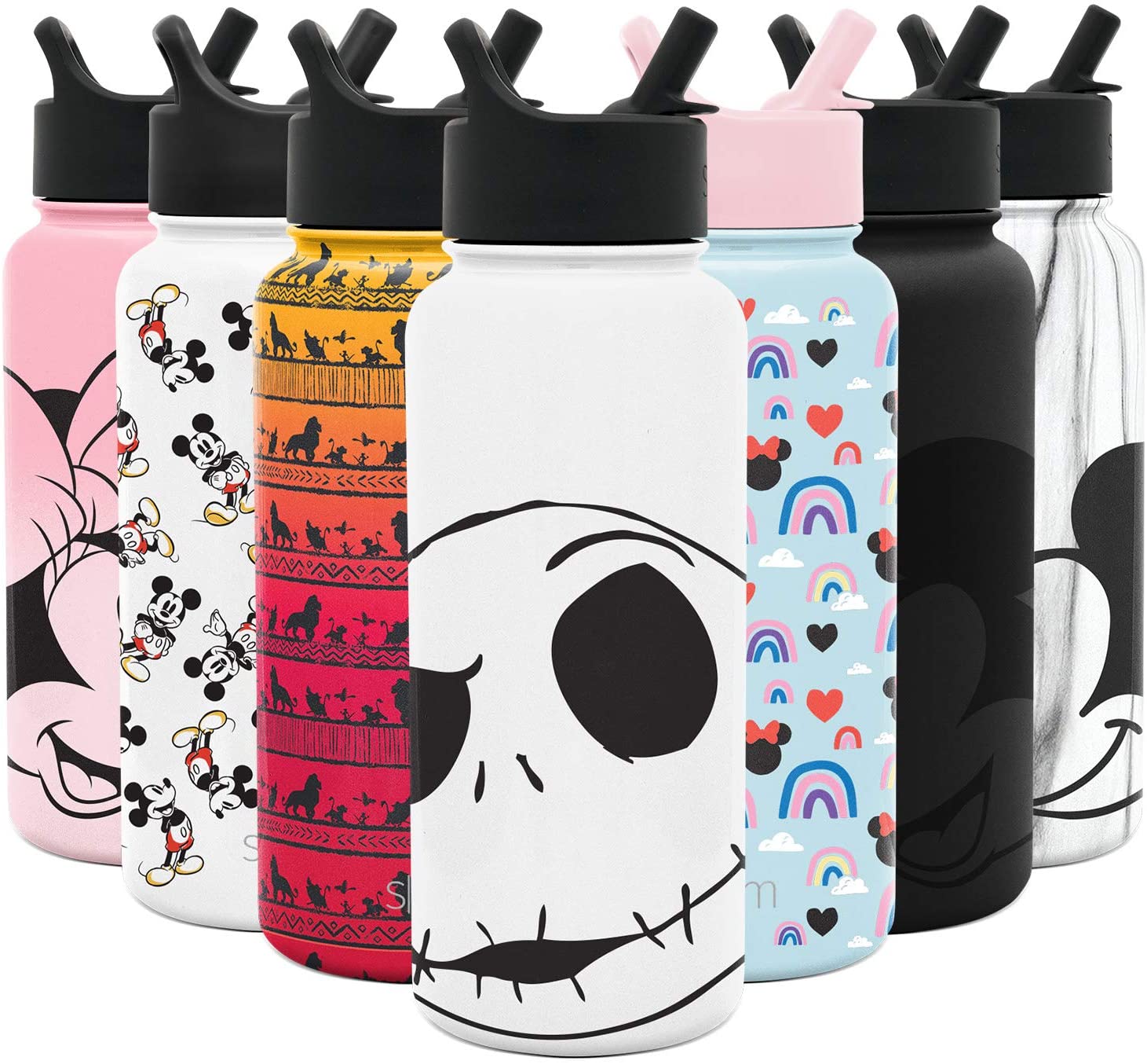 Simple Modern ディズニー ナイトメアー 水筒 1リットル ステンレスボトル 真空断熱 マグ ナイトメア 大人 子供 キッズ 保温 保冷 おしゃれ かわいい ステンレス マイボトル 直飲み 女の子 男の子 スポーツ ボトル タンブラー 持ち運び 便利 プレゼント New Arrival