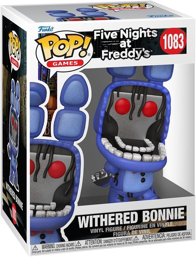 ファイブ・ナイツ・アット・フレディーズ FNAF ウィザード・ボニー フィギュア 約13.2cm ビニール製 コレクターズアイテム ごっこ遊び ままごと おもちゃ 誕生日 クリスマス 女の子 男の子【並行輸入品】Funko Pop! Games: Five Nights at Freddy's - Withered Bonnie