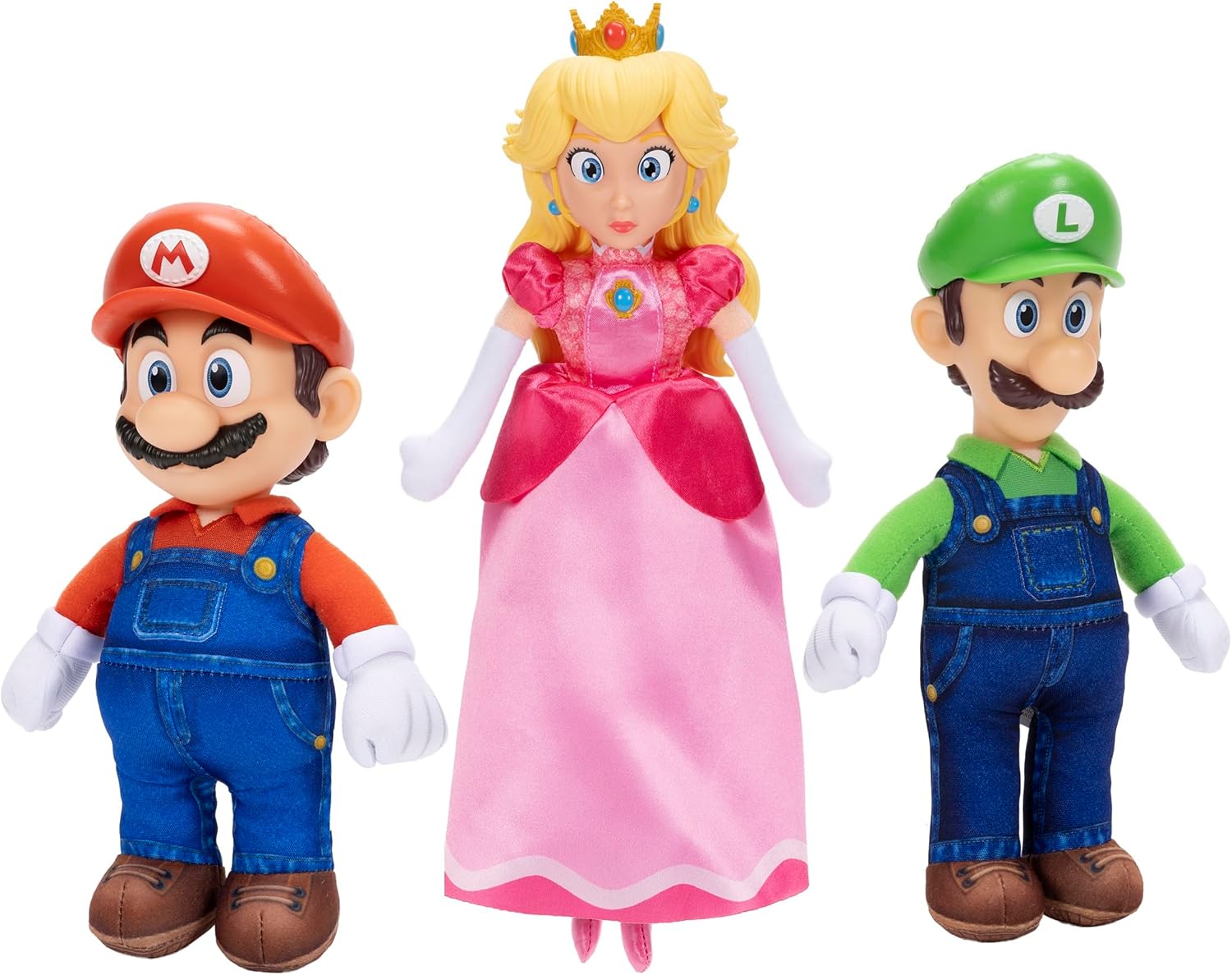スーパーマリオ ムービー ぬいぐるみ 9インチ 3体セット マリオ ルイージ ピーチ姫 ロトヘッド仕様 ごっこ遊び ままごと おもちゃ 誕生日 クリスマス 女の子 男の子【並行輸入品】The Super Mario Galaxy Movie