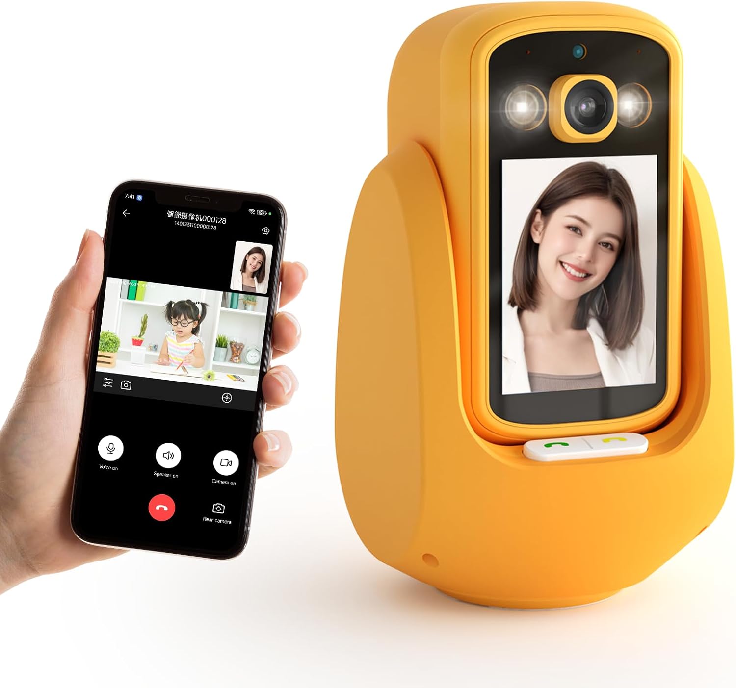 ELEPRO 双方向ビデオ通話監視カメラ スマホ対応 ベビーモニター