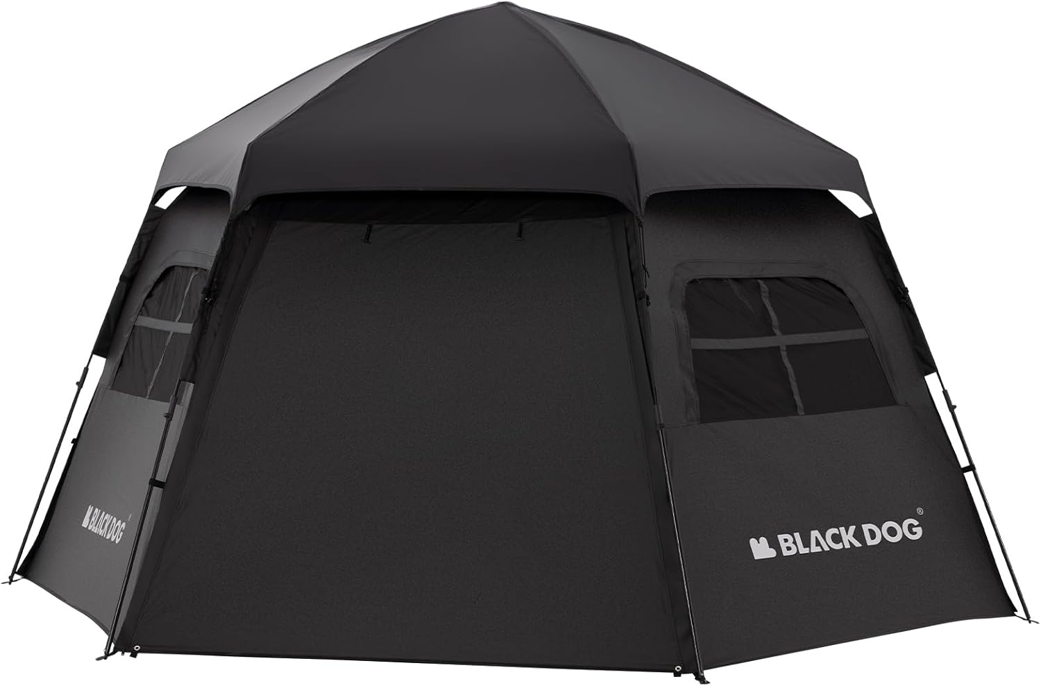 楽天市場】BLACKDOG ワンポールテント 8人用 460×460×300cm 大型