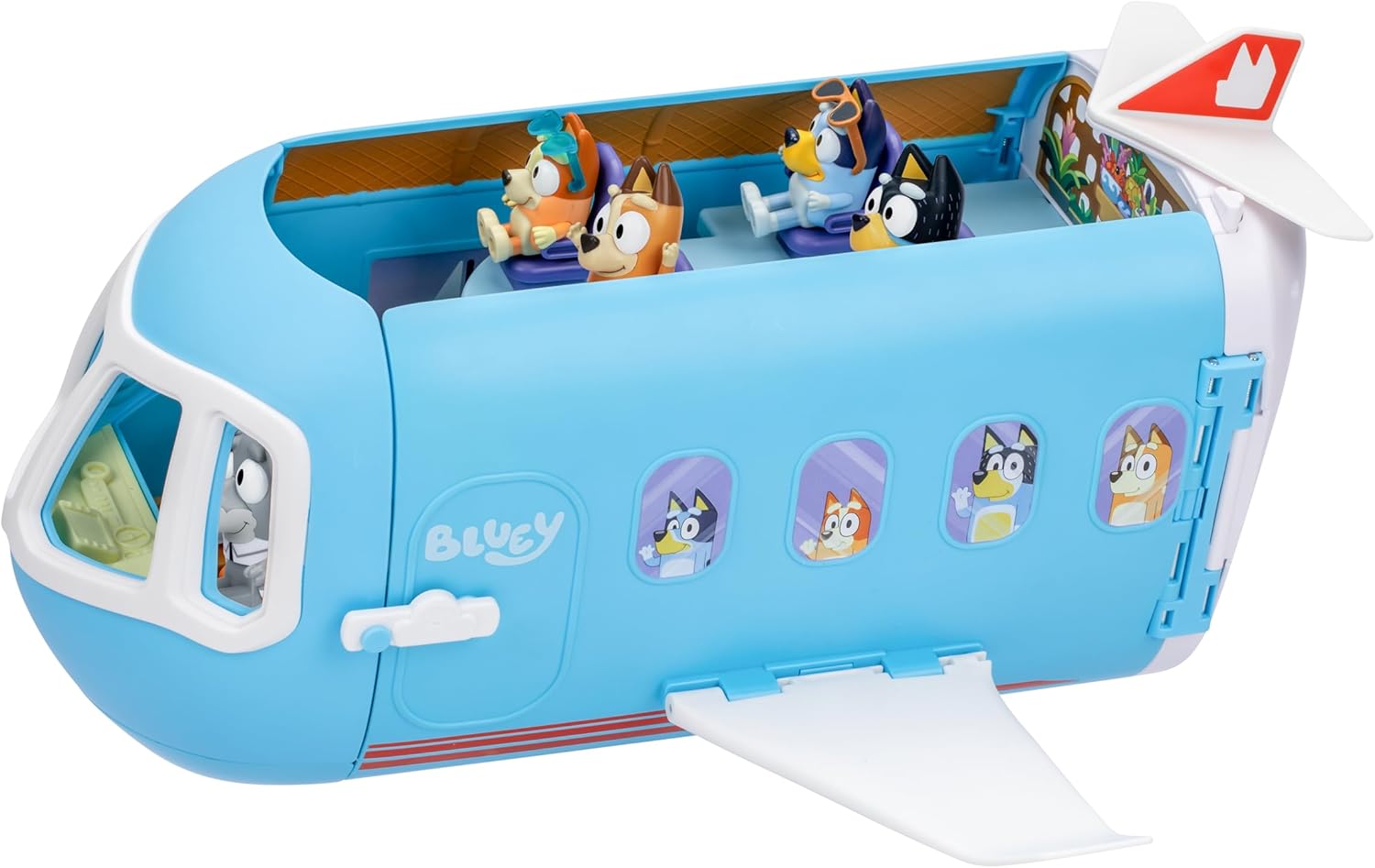 ブルーイ ビンゴ 3in1 変形 飛行機 プレイセット リゾート＆ボートに変身 限定キャプテンブルーイ付き おもちゃ ごっこ遊び ままごと おもちゃ 誕生日 クリスマス 女の子 男の子【並行輸入品】
