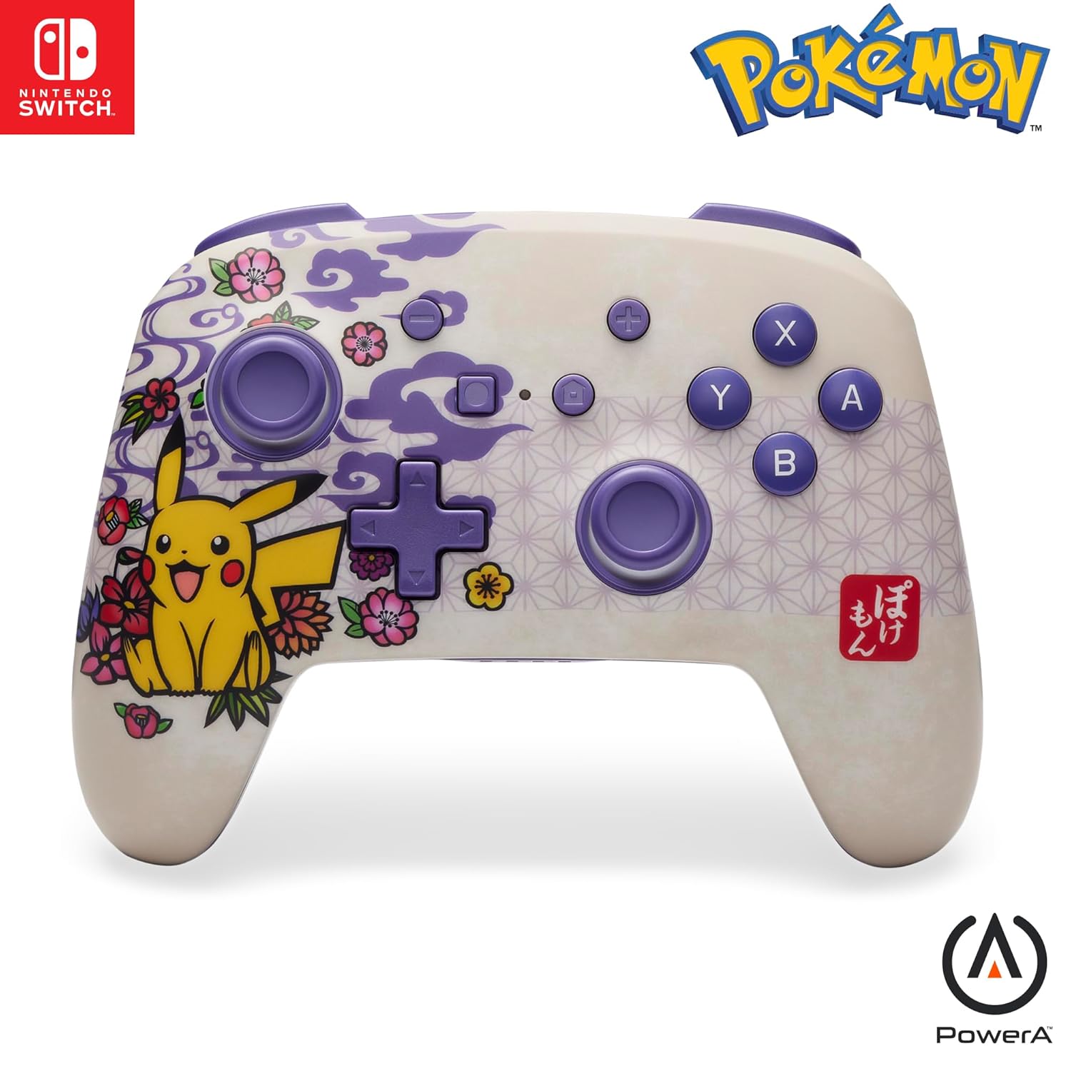 ポケットモンスター ピカチュウ 花柄デザイン ワイヤレス コントローラー Nintendo Switch / Switch 2対応 Bluetooth 5.0 マッピングボタン搭載 ポケモン 任天堂公式 スイッチ 2 おもちゃ ごっこ遊び ままごと 誕生日 クリスマス 女の子 男の子【並行輸入品】|AOITRADE店