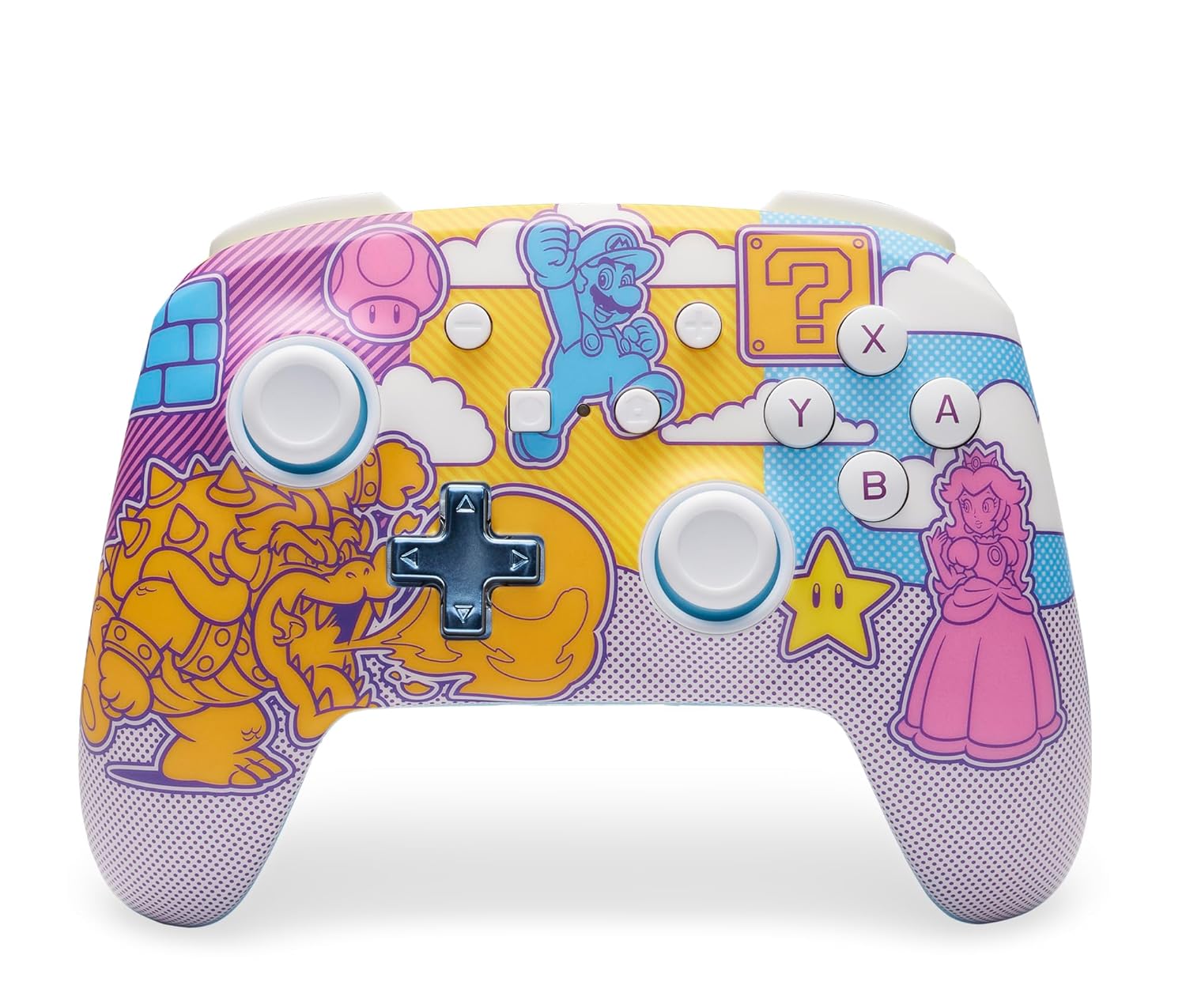 強化版 スーパー マリオ ワイヤレス コントローラー ポップアート Switch／Switch OLED／Lite／Switch 2対応 Bluetooth ゲーム 充電式 ごっこ遊び ままごと おもちゃ 誕生日 クリスマス 女の子 男の子 PowerA Enhanced Wireless Controller for Nintendo 【並行輸入品】｜AOITRADE店