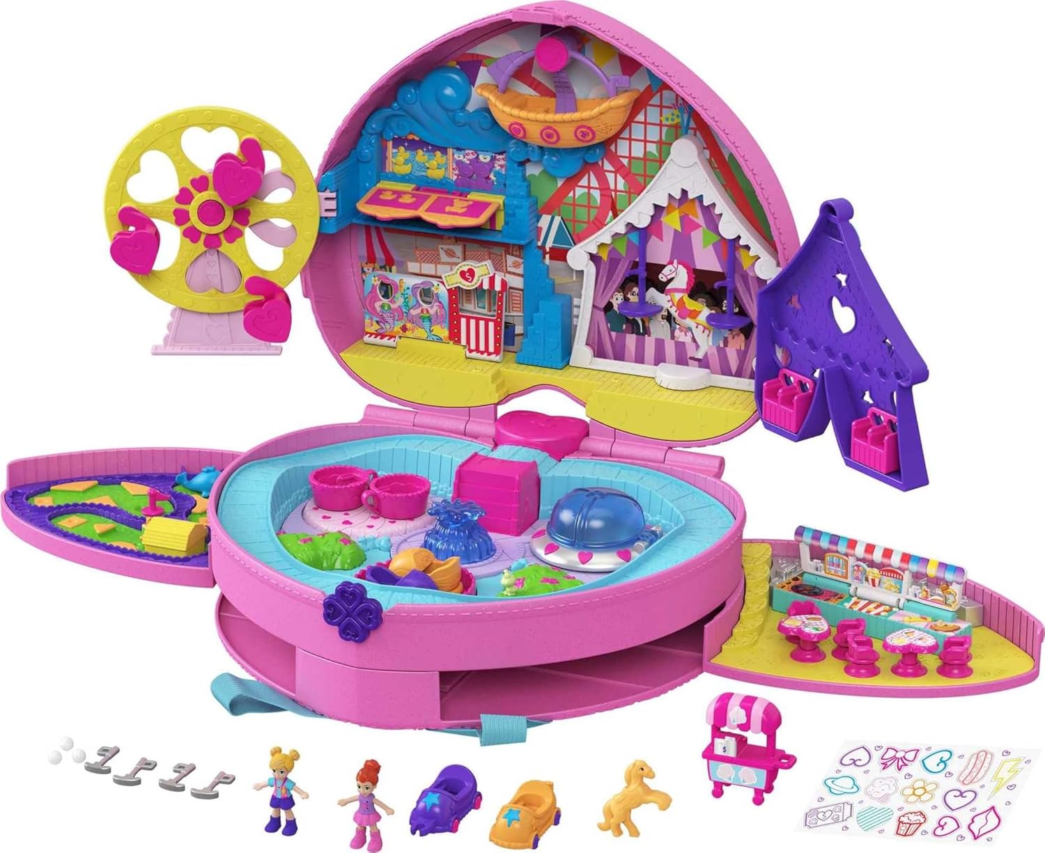 楽天市場】Polly Pocket ポリーポケット おもちゃ ハート リュック型