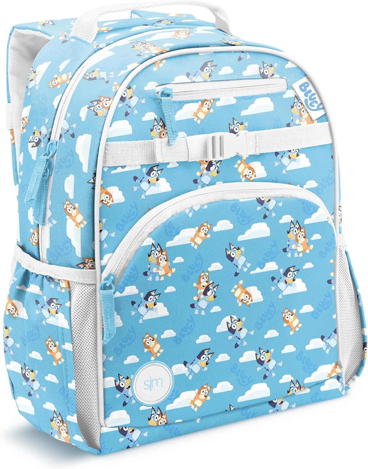ブルーイ ビンゴ Sky キッズバックパック｜15インチ 幼児用 リュック フレッチャーコレクション 通園 通学 ごっこ遊び ままごと おもちゃ 誕生日 クリスマス 女の子 男の子【並行輸入品】Simple Modern Medium Bluey Toddler Backpack