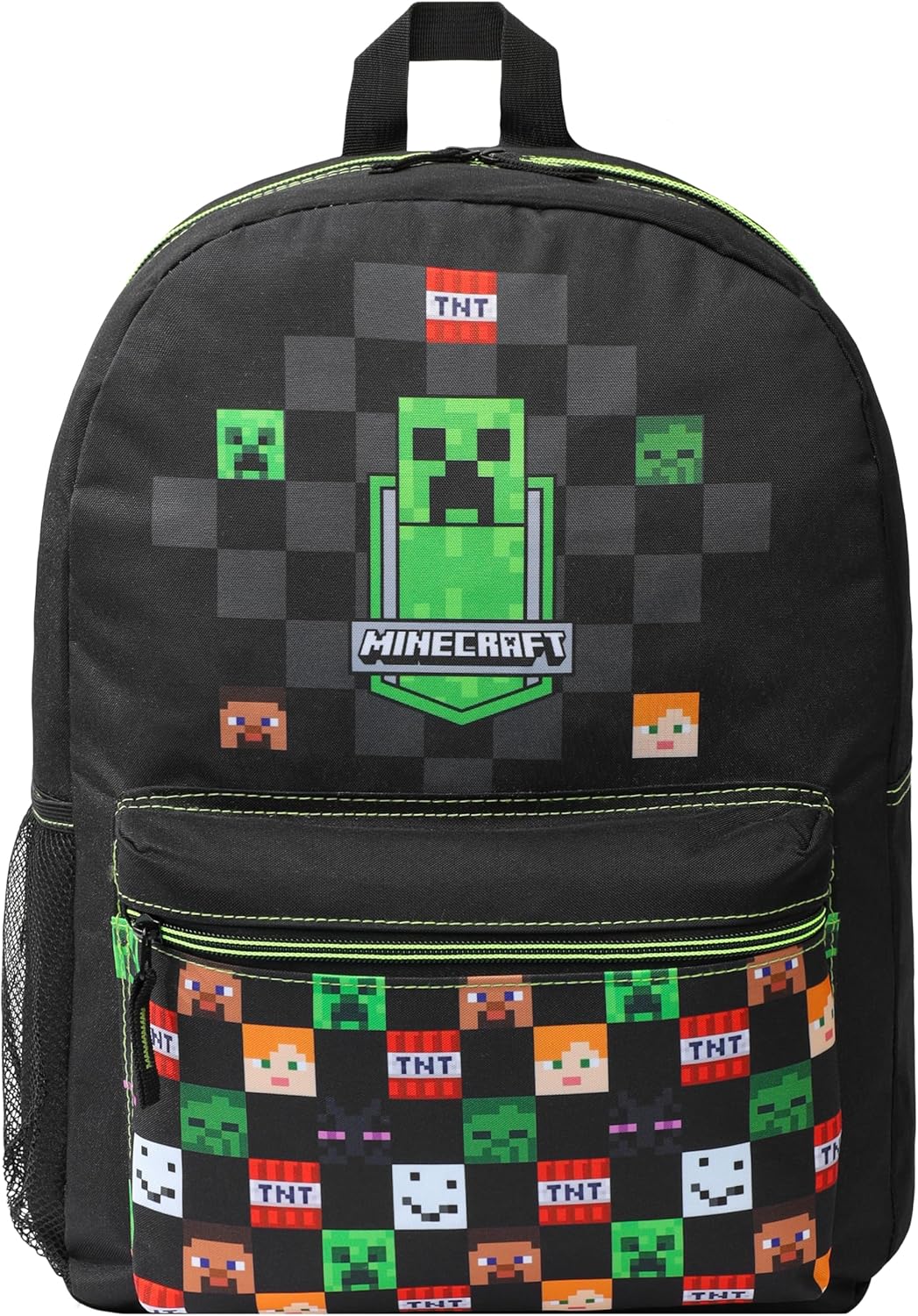マインクラフト バックパック ブラック マイクラ｜キッズ ティーン リュック ピクセルアート 通学 スポーツ ゲーム ギフト ごっこ遊び ままごと おもちゃ 誕生日 クリスマス 女の子 男の子【並行輸入品】Minecraft Backpacks for Kids
