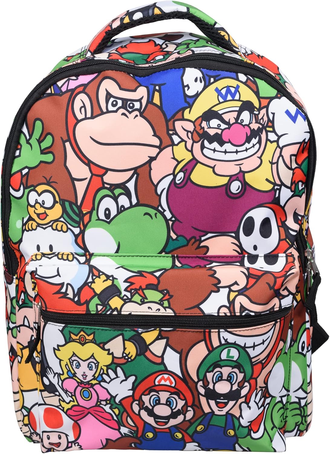 任天堂 スーパーマリオ バックパック 16インチ リュック｜キッズ ゲーミング スクールバッグ キャラクター フルプリント ごっこ遊び ままごと おもちゃ 誕生日 クリスマス 女の子 男の子【並行輸入品】Nintendo Super Mario Backpack