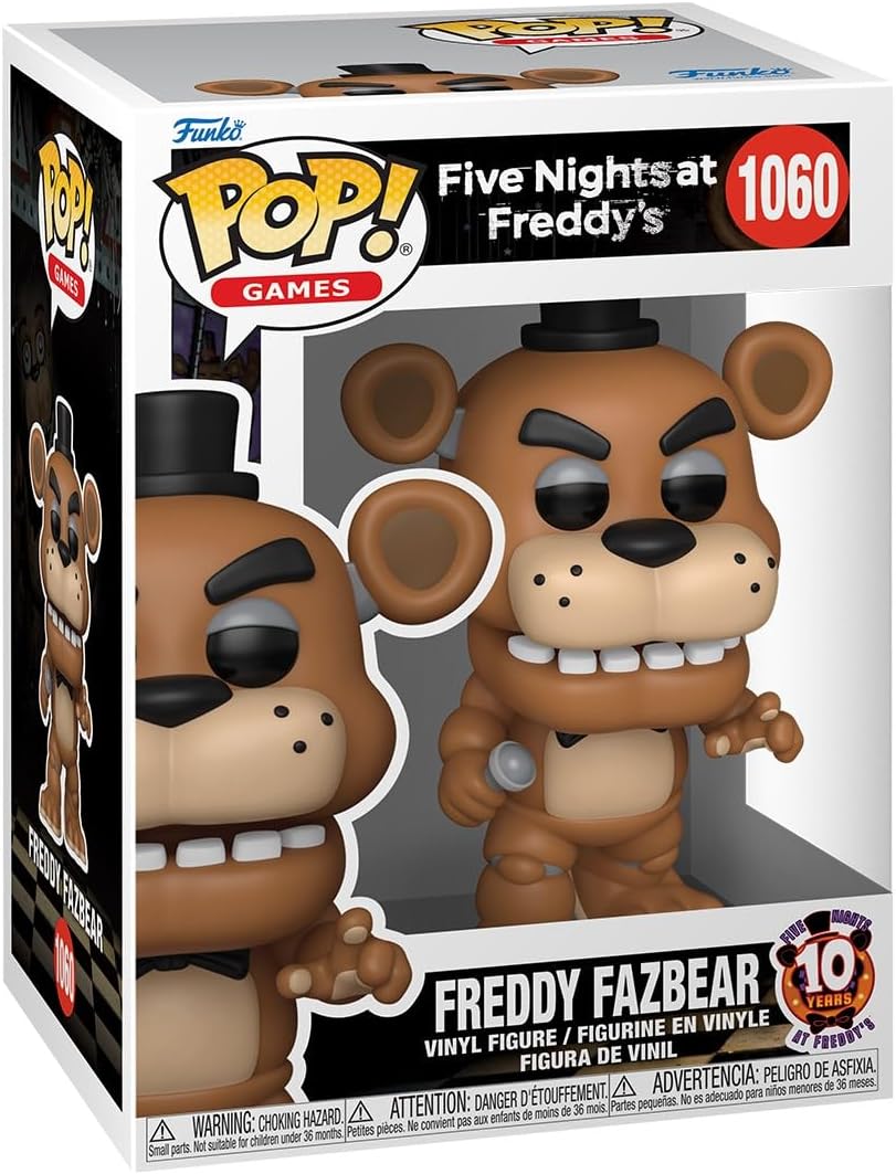 ファイブ・ナイツ・アット・フレディーズ FNAF 10周年記念 フィギュア 約9.5cm ビニール製 コレクターズアイテム ごっこ遊び ままごと おもちゃ 誕生日 クリスマス 女の子 男の子【並行輸入品】Funko Pop! Games: Five Nights at Freddy's 10th Anniversary