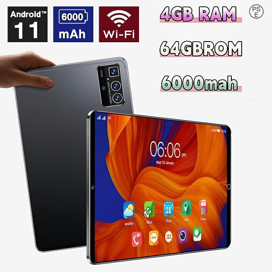 【楽天市場】【★10%OFF★期間限定】タブレット 本体 10インチ Android11 Wi-Fiモデル 通話対応 1920*1200IPS ...