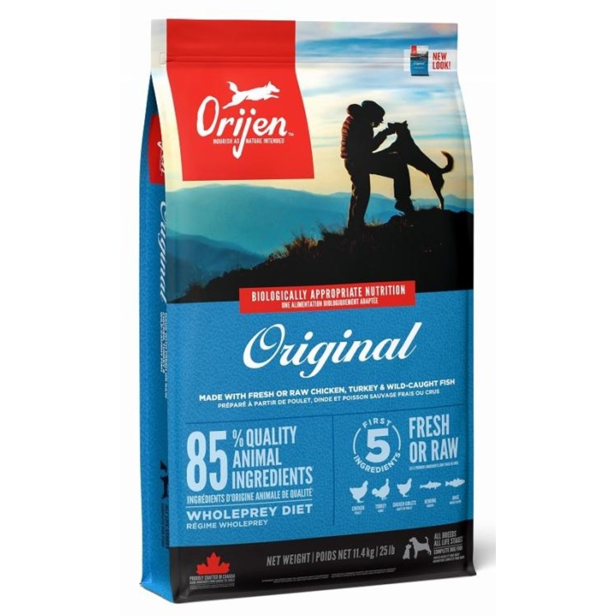 開びゃく Orijen 目あたらしい 全犬種 全年歳用 ドッグフード 11.4kg