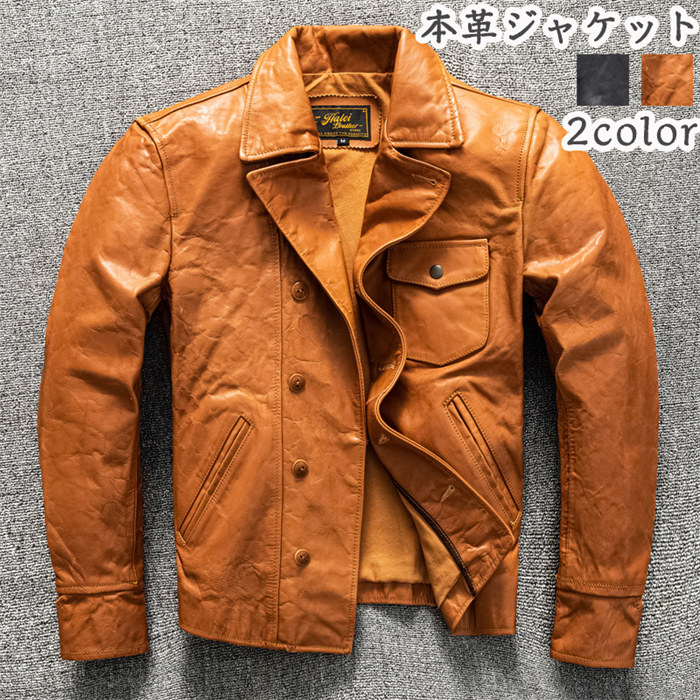 【時間限定10%OFF】レザージャケット 本革ジャケット メンズ ライダースジャケット メンズ 本革 レザー ジャケット ダブルライダース シングル 革ジャン ライダース アウター バイク 革ジャン MA-1 メンズ 防風 防水 防寒 大きいサイズ