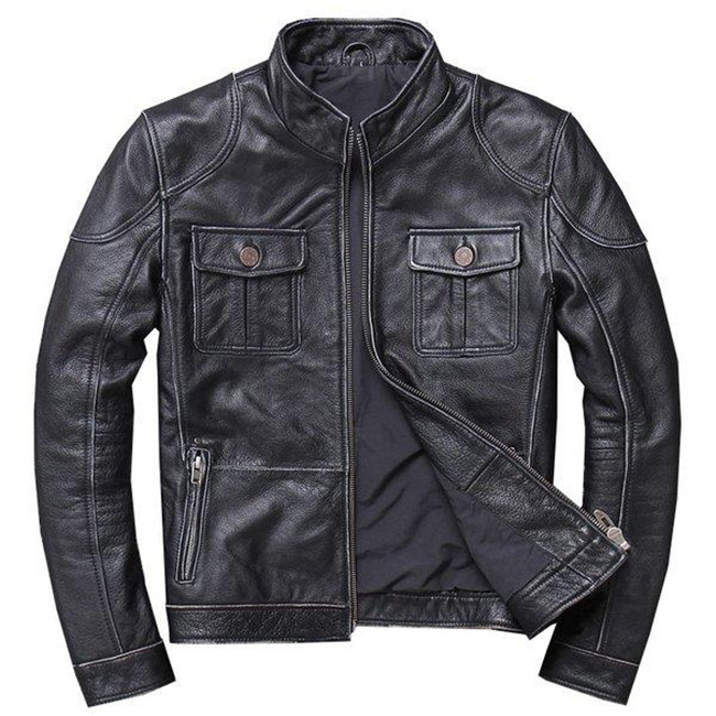 【時間限定10%OFF】春秋 本革ジャケット フライトライダースジャケット カッコイイ ファッション ケミカルウォッシュ 革ジャン レザーコート カジュアル防風 牛革製ジャケット 送料無料