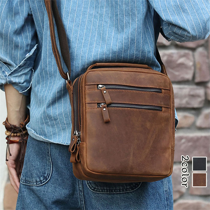 【時間限定10%OFF】ショルダーバッグ メンズバッグ 本革 メッセンジャー 斜めがけバッグ バッグ ビジネス カジュアル バッグ メンズバッグ 斜め掛け アウトドア シンプル 旅行 肩掛け 鞄 バッグ 牛革 通学通勤 軽量 送料無料 父の日