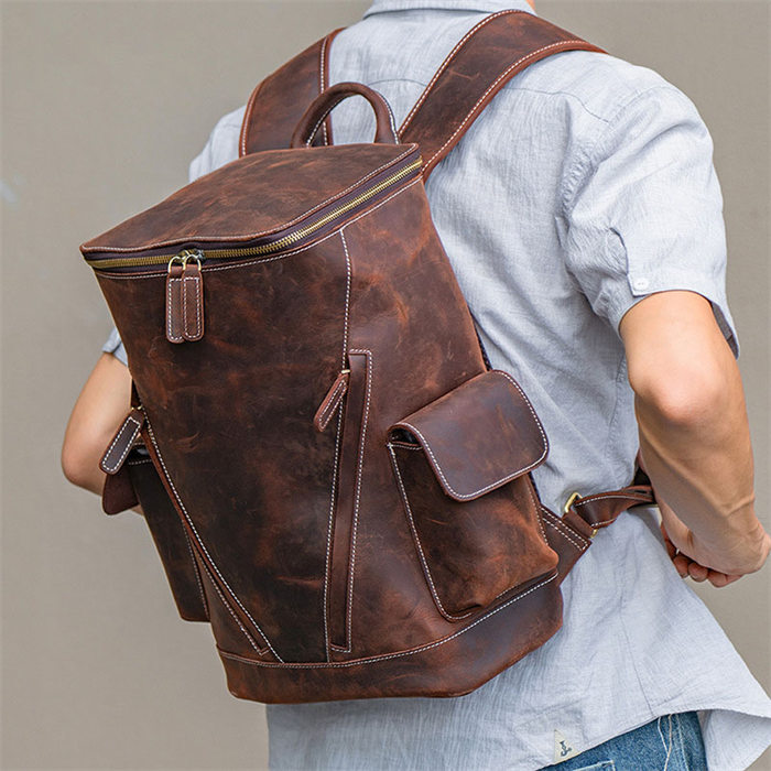 【時間限定10%OFF】ビジネスリュック メンズ 父の日 本革 リュックサック ビジネスバッグ ビジネス バックパック トラベルバッグ 通学 通勤 出張 旅行 デイパック アウトドア 人気 旅行バッグ 大容量 登山用バッグ 撥水 送料無料