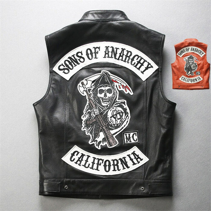 【時間限定10%OFF】レザーベスト メンズファッション バイク革ベスト パンク風 ライダーメンズ 羊革バイクジャケット ライダースベスト 羊革バイクベスト バイクウェア レザー お洒落 ファッション 本革 送料無料