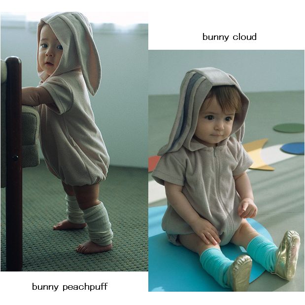 【新作】【MARLMARL】lullaby half〈bunny/bear〉ナイト爵お召しもの（4色）（60-70/70-80）［大売り出し客体外］［貨物輸送込］